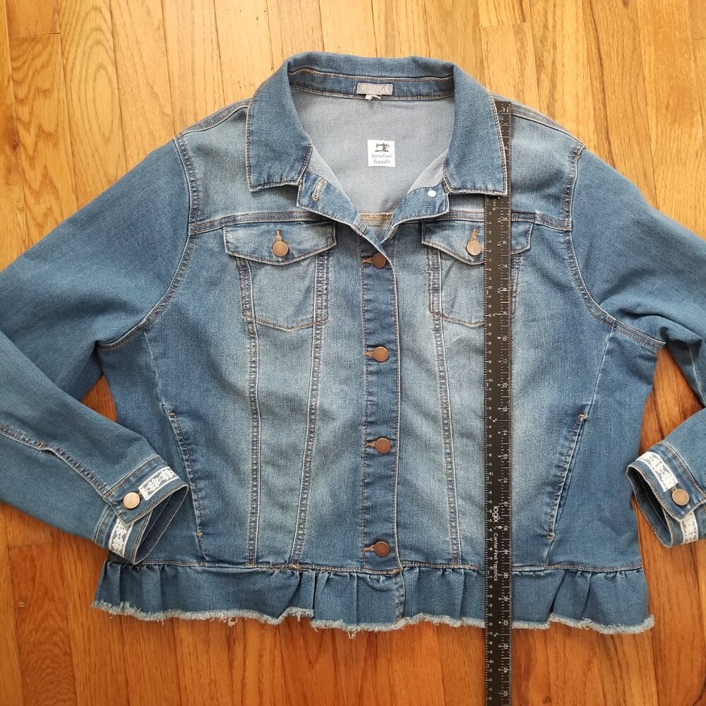 Barefoot Treadle denim jacket 1X - Picture 8 of 8